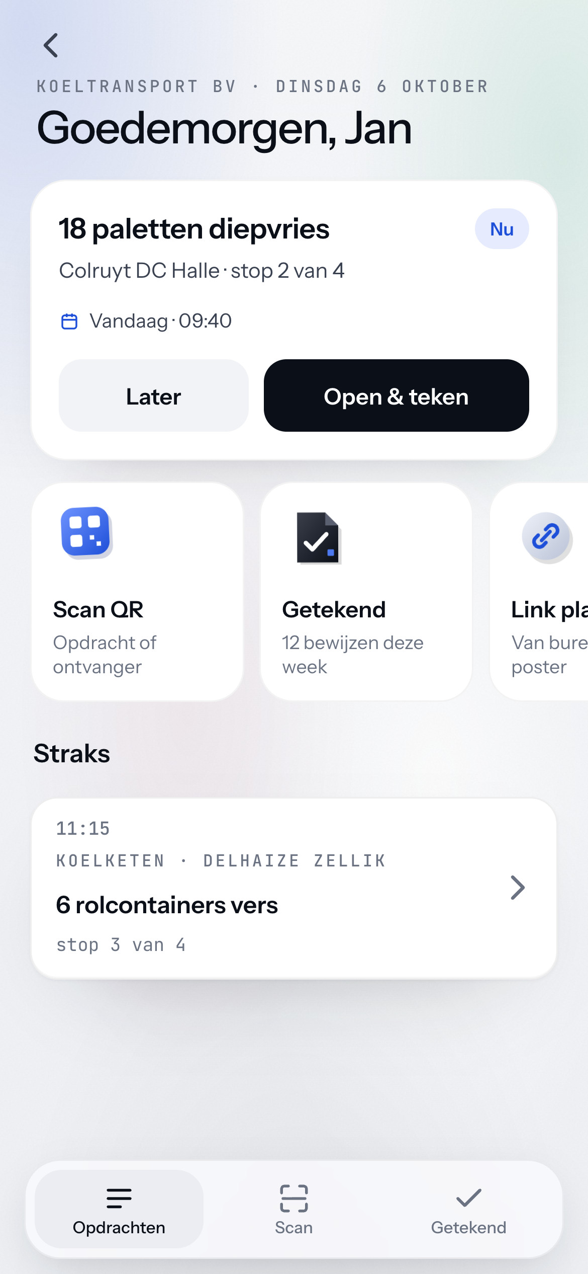 Vidimus-app: de volgende opdracht, klaar om te tekenen